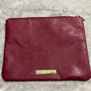 Tartan + Twine Large Purse Kit/Makeup Bag - BURGUNDY